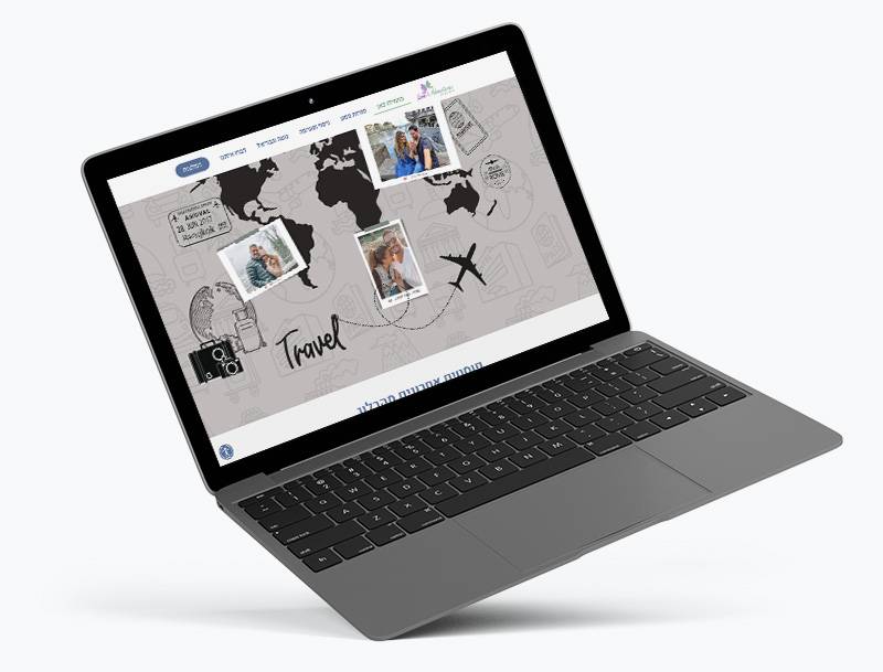 מוקאפ ל- lovenadventures אתר טיולים, טיפים, מתכונים והמלצות