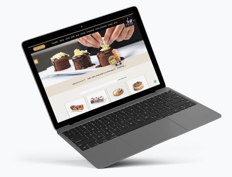 מוקאפ לאתר פאי הקונדיטוריה