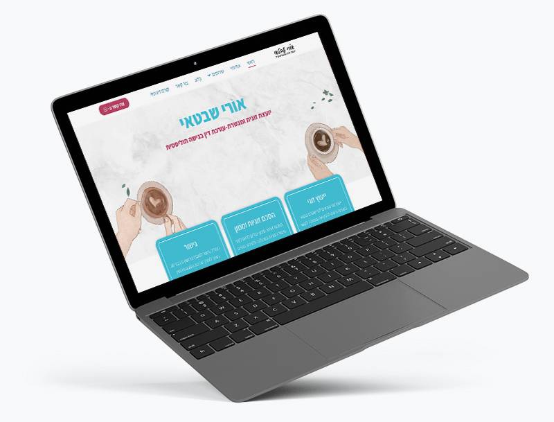 מוקאפ לאתר של אורי שבתאי