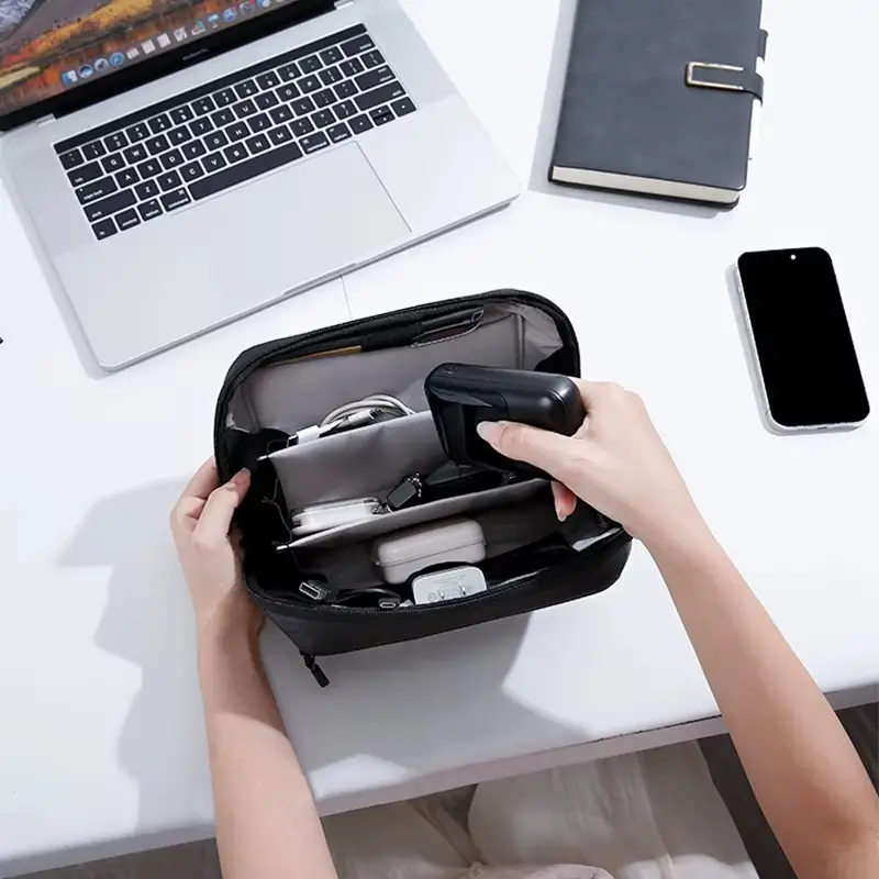 BANGE Travel Electronics Organizer Portable Cord Case